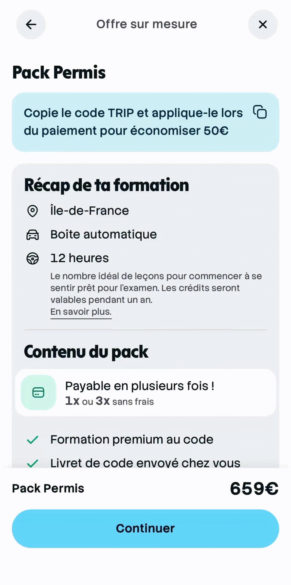 Démonstration paiement